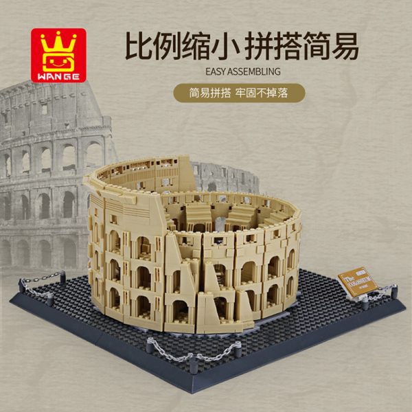 WANGE 5225 The Colosseum of ancient Rome Blocks 2 - WANGE Block