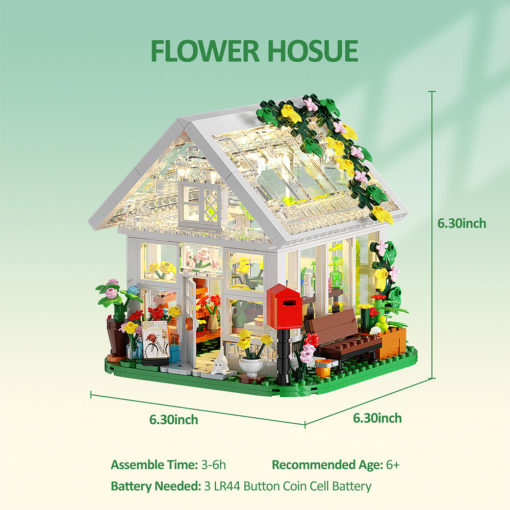 MOC Flower House 2 - WANGE Block