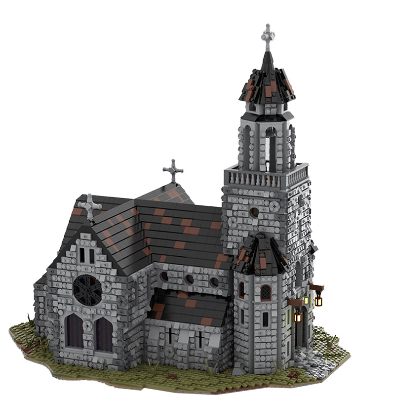 Medieval Cathedral MOC 76813 3 - WANGE Block