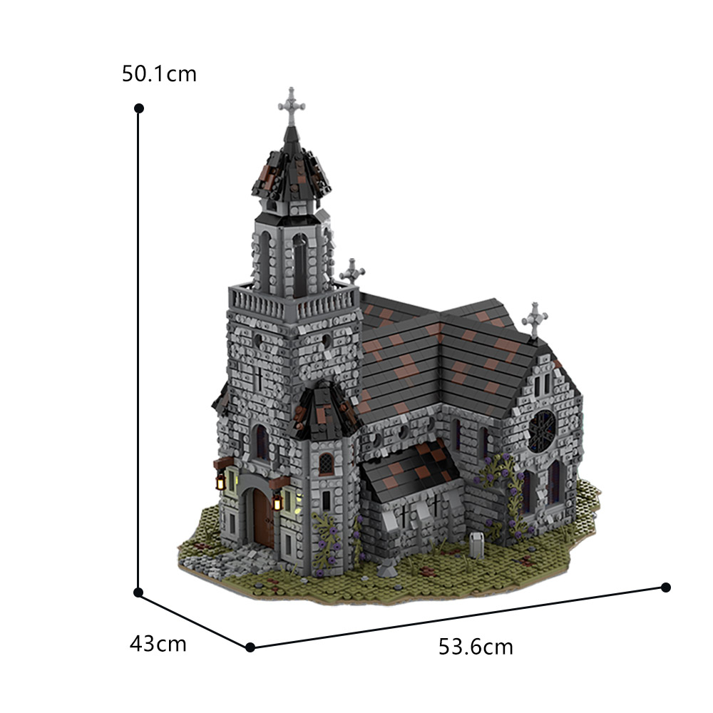 Medieval Cathedral MOC 76813 4 - WANGE Block