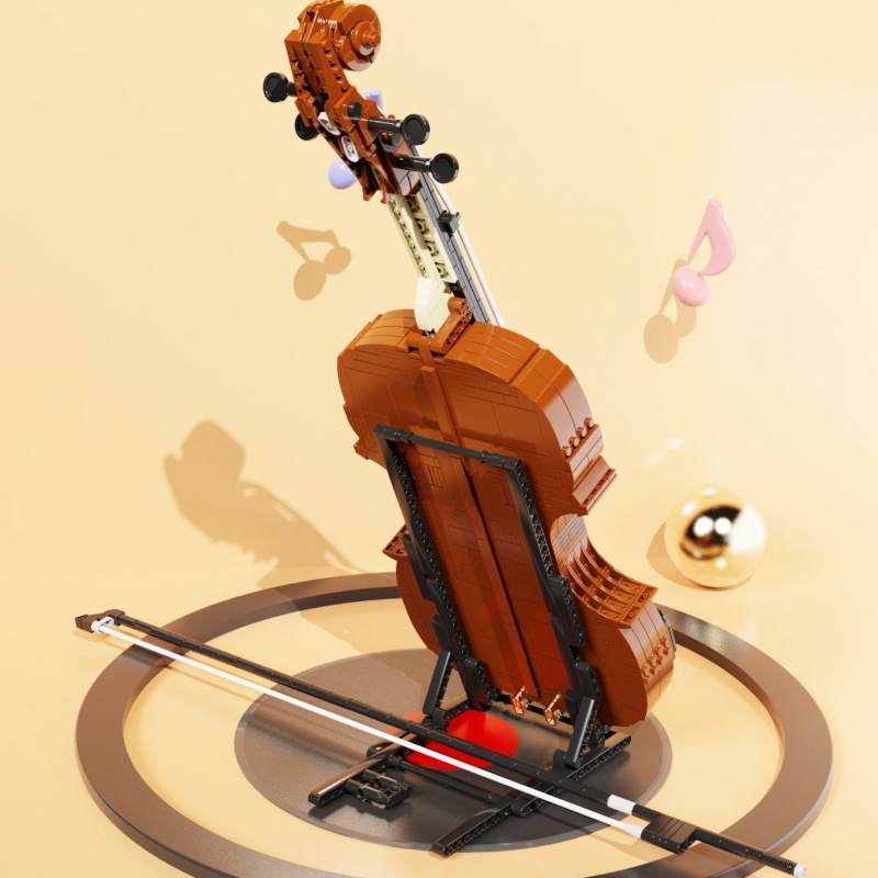 QiZhiLe 90025 Creator Expert Violin 2 1 - WANGE Block