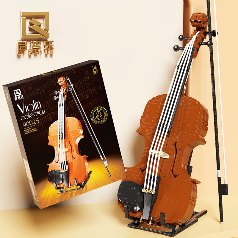 QiZhiLe 90025 Creator Expert Violin 3 1 - WANGE Block