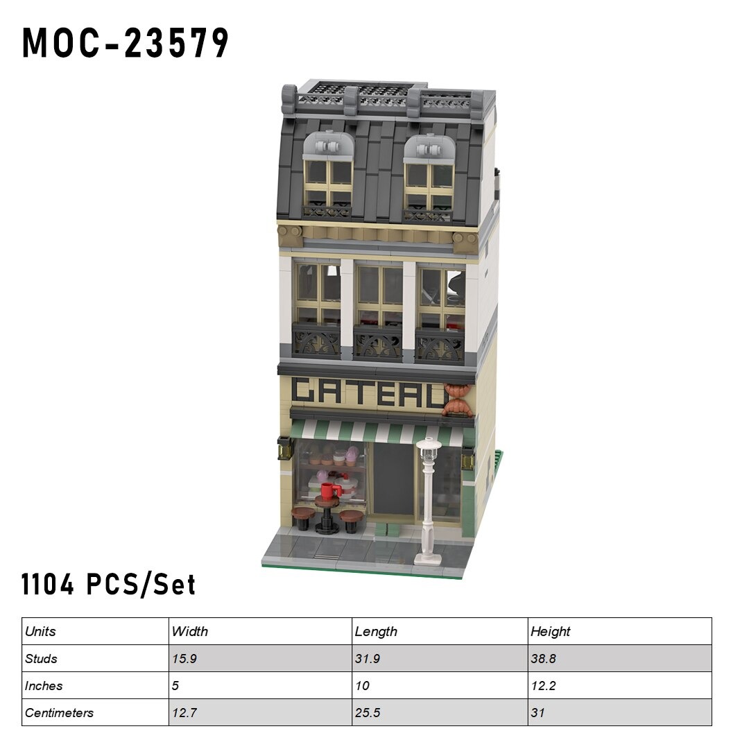 authorized moc 23579 cake shop 1104 parts main 5 - WANGE Block