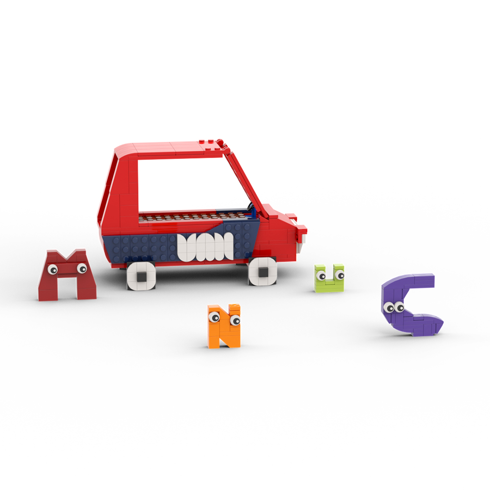 MOC Factory 89501 Educational Alphabet Lore CAB Taxi Creator Expert | CADA  Block