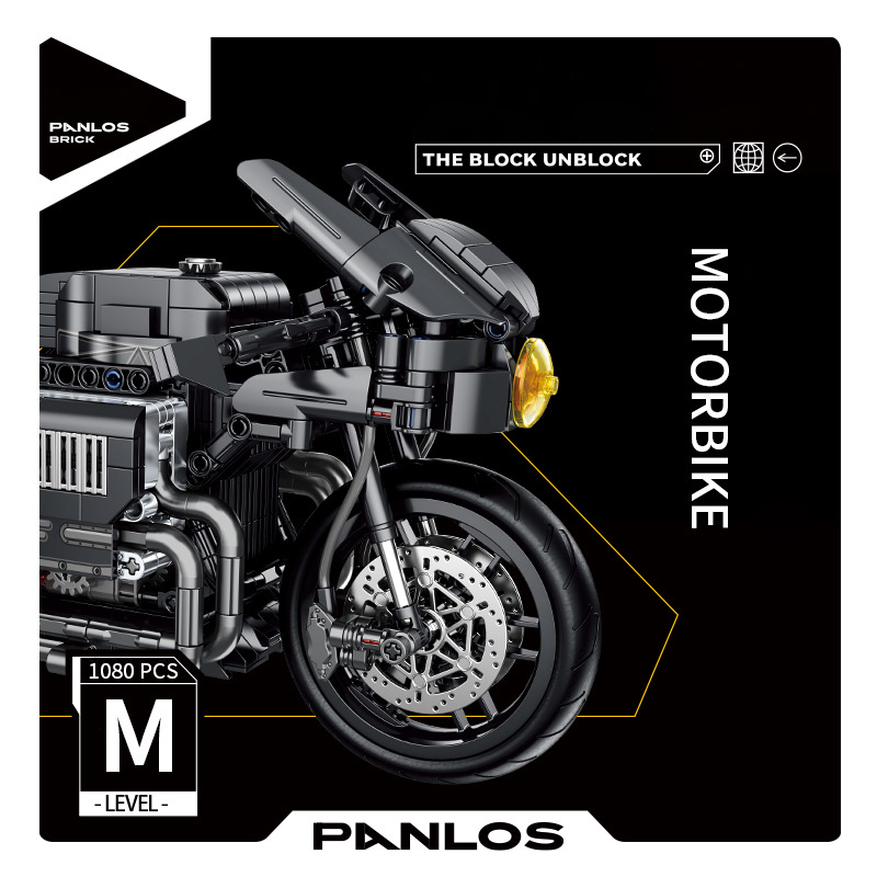 Panlos 672009 Black Bat Motorbike 2 - WANGE Block