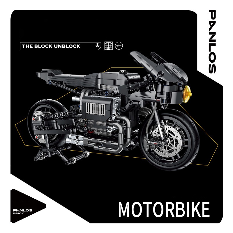 Panlos 672009 Black Bat Motorbike 5 - WANGE Block