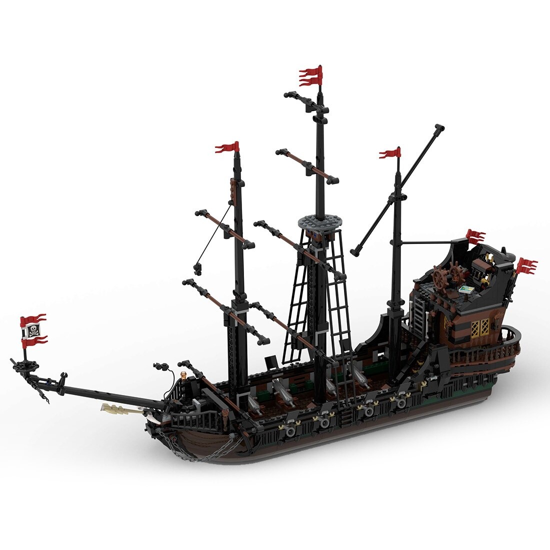 authorized moc 36789 pirate ship medieva main 0 - WANGE Block