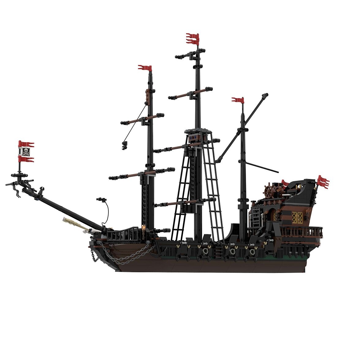 authorized moc 36789 pirate ship medieva main 2 - WANGE Block