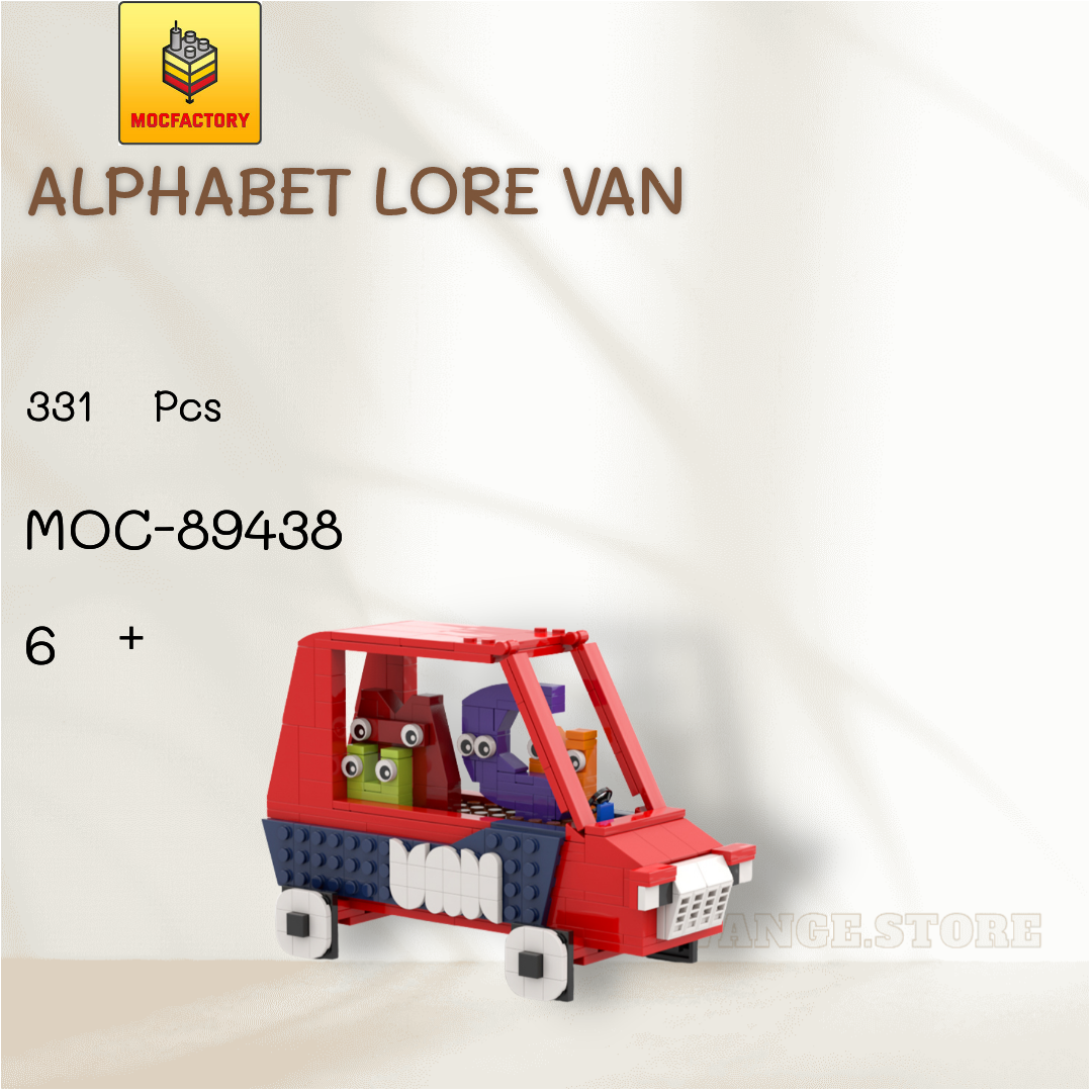 Alphabet Lore VAN MOCBRICKLAND 89438 Creator Expert with 331 Pieces - MOC  Brick Land