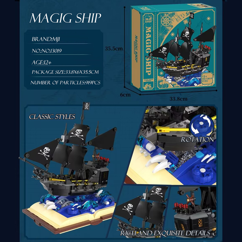MJI 13019 Pirates Adyenture Ship Book 1 - WANGE Block