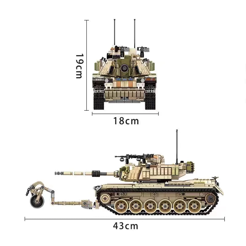 PANLOS 632004 Israeli M60 Magach Main Battle Tank 3 1 - WANGE Block