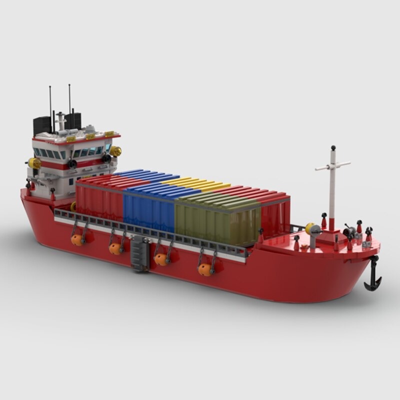 moc building blocks ship model series ur main 3 - WANGE Block