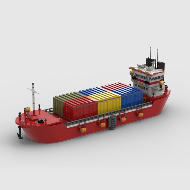 moc building blocks ship model series ur main 4 1 - WANGE Block