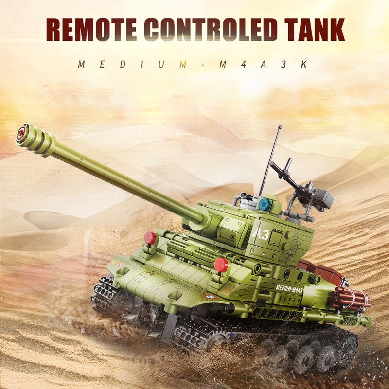 Decool 3908 Remote Control M4A3K Tank 5 - WANGE Block