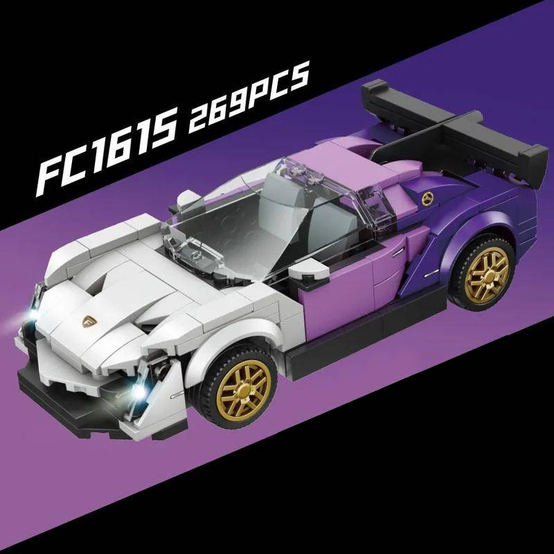 Forange FC1615 Speed Champions Purple Racer Car 3 - WANGE Block