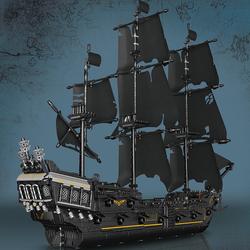 Mould King 13111 Pirates of the Caribbean The Black Pearl Ship 4 - WANGE Block