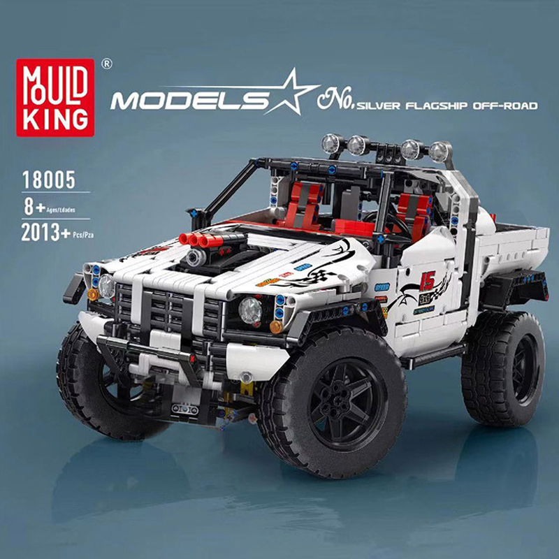 Mould King 18005 Motor Custom Pick Up 4X4 Car 4 - WANGE Block