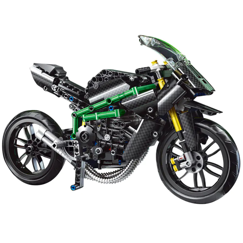 Mould King 23002 KAWASAKI H2R Motorcycle 4 - WANGE Block