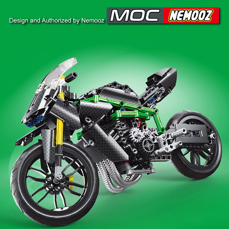 Mould King 23002 KAWASAKI H2R Motorcycle 5 - WANGE Block