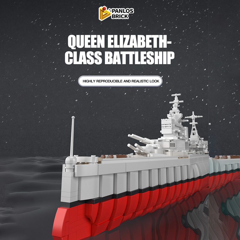 Panlos 637008 Queen Elizabeth Class Battleship 5 - WANGE Block
