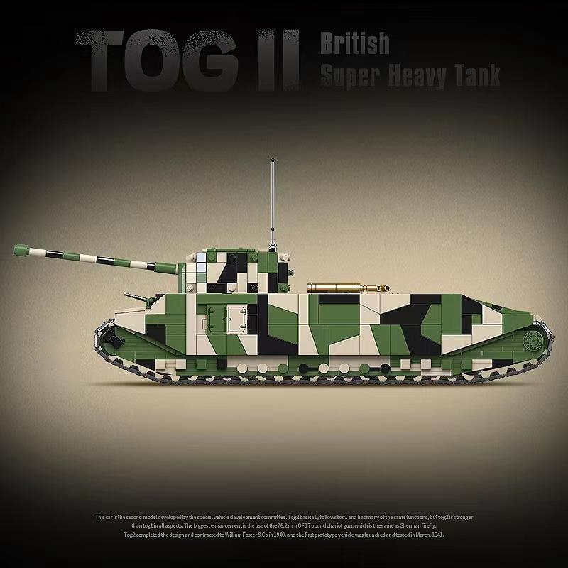 QUANGUAN 100241 Military Britsh TOG II Super Heavy Tank 2 1 - WANGE Block