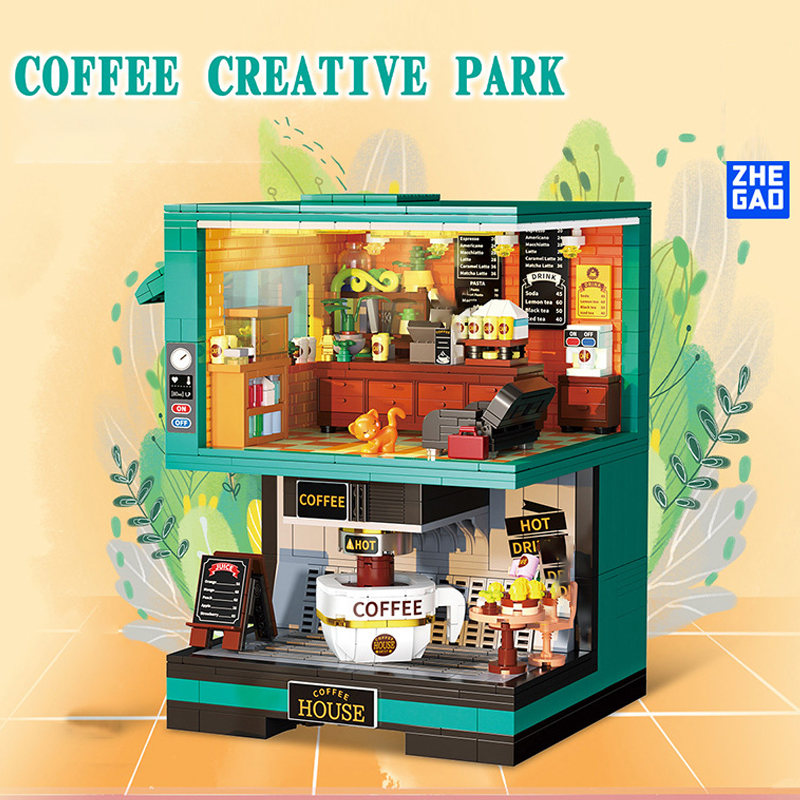ZheGao DZ6135 Coffee Creative Park 4 - WANGE Block