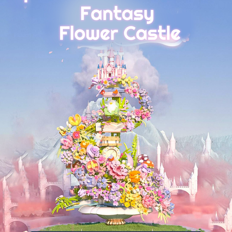 SEMBO 611072 Fantasy Flower Castle 1 - WANGE Block