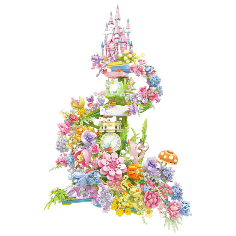 SEMBO 611072 Fantasy Flower Castle 4 - WANGE Block
