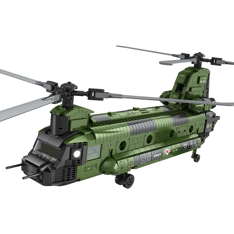 Reobrix 33031 CH 47 Heavy Multi Functional Transport Helicopter 2 - WANGE Block