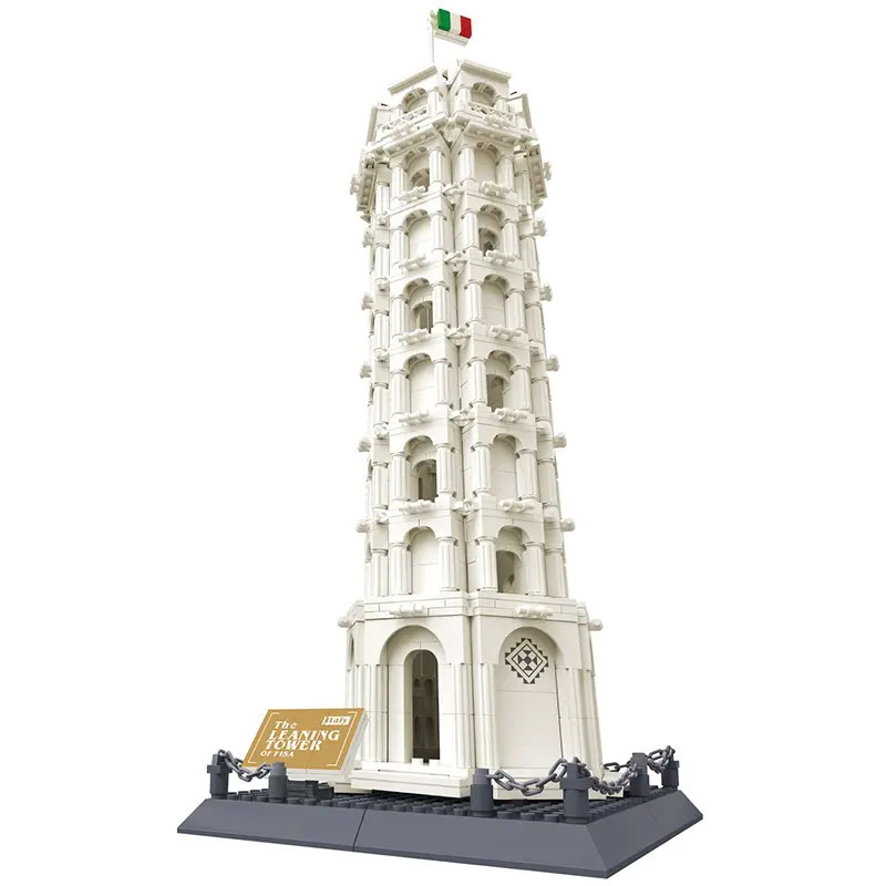 Wange 5214 The Leaning Tower of Pisa Italy 3 - WANGE Block