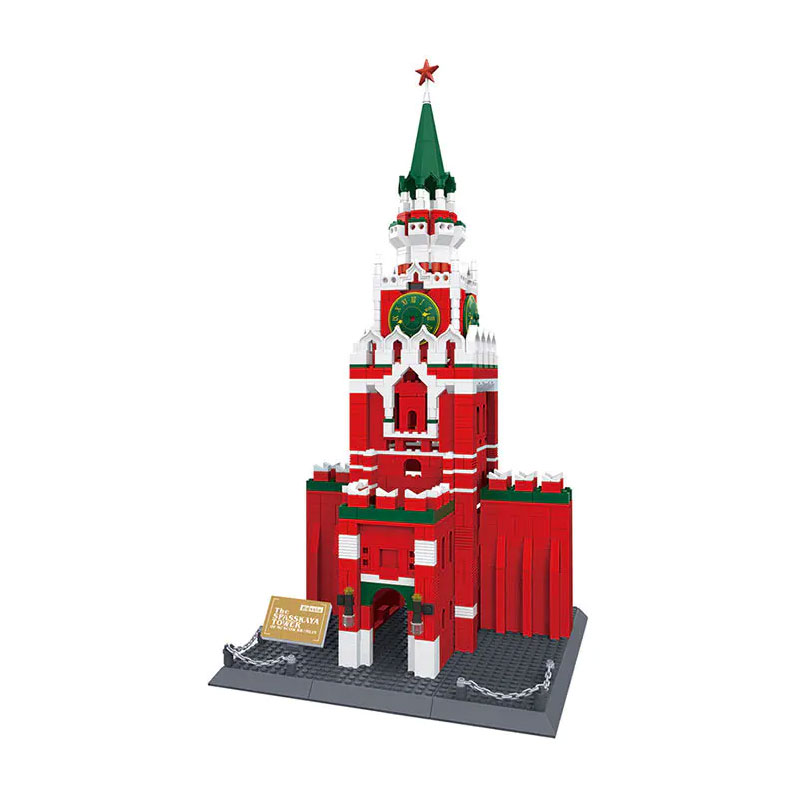 Wange 5219 The Spasskaya Tower of Moscow Kremlin 2 - WANGE Block