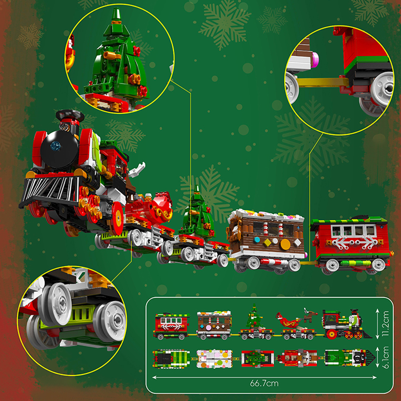 Mould King 12028 Christmas Train Transformer Robot 4 - WANGE Block