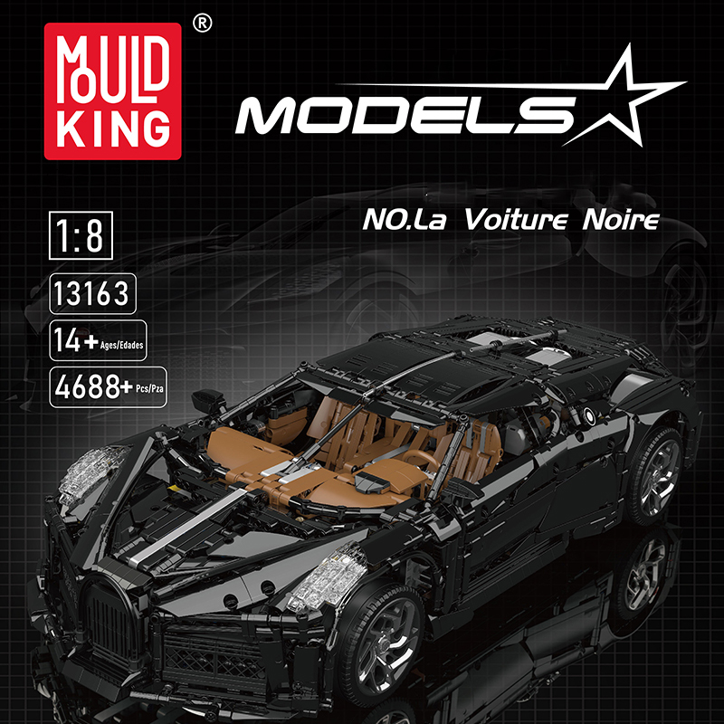 Mould King 13163 Bugatti La Voiture Noire With Motor 1 - WANGE Block