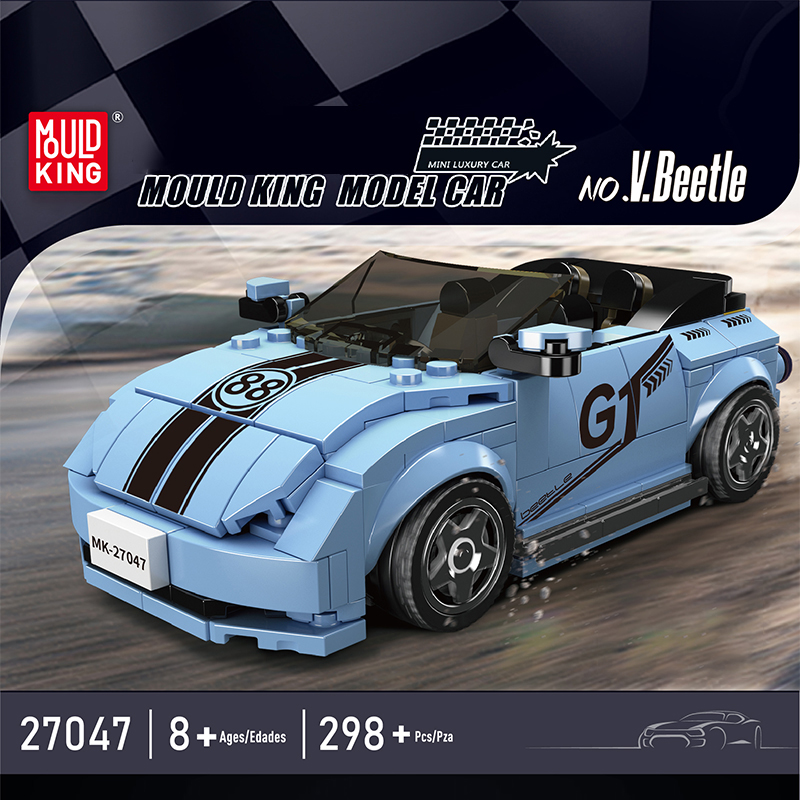 Mould King 27047 V.Beetle Speed Champions Racers Car 1 - WANGE Block
