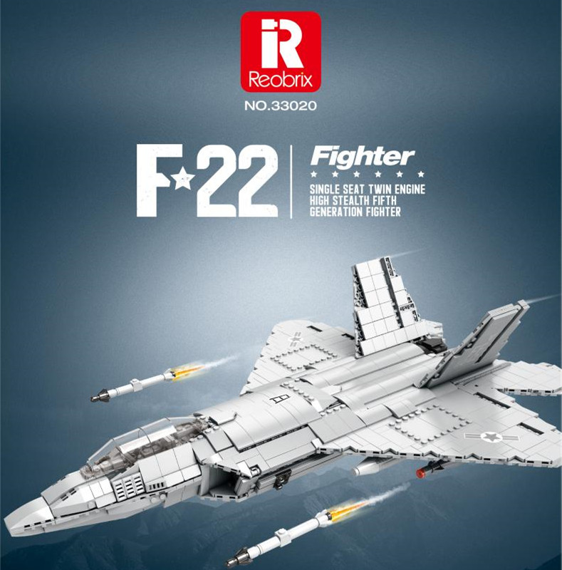 ReoBrix 33020 F 22 Fighter 1 - WANGE Block