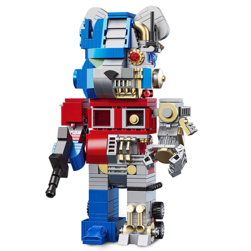 Wangao 288001 Optimus Prime Semi Mechanical Bear Brick 2 - WANGE Block