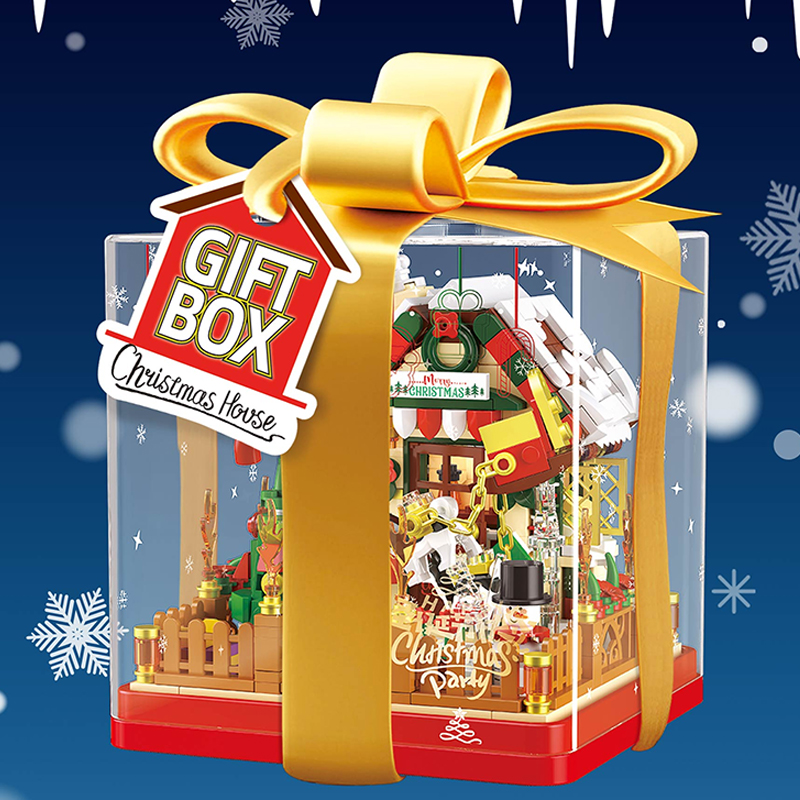 ZHEGAO 662023 Gift Box Christmas House 2 - WANGE Block