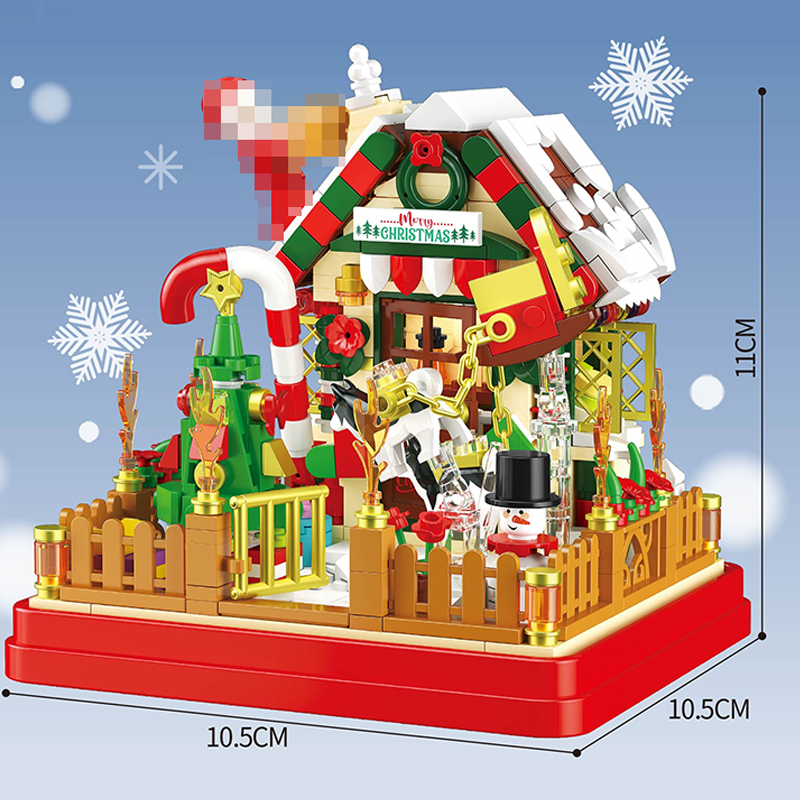 ZHEGAO 662023 Gift Box Christmas House 5 - WANGE Block