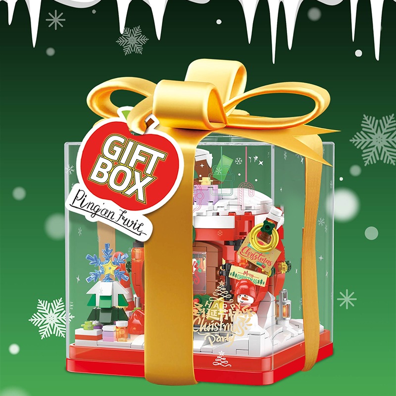 ZHEGAO 662024 Gift Box Christmas House 3 - WANGE Block