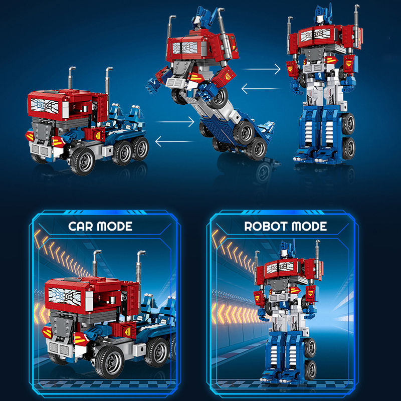 JIESTAR JJ9022 Transform Robot Optimus Prime 2IN1 4 - WANGE Block