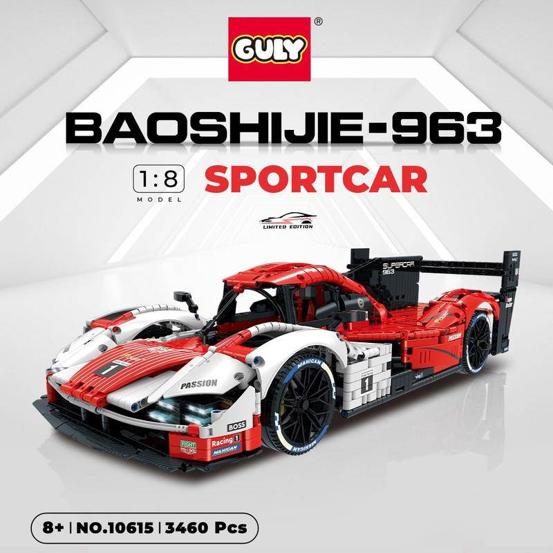 GULY 10615 Porsche 963 Sport Car With Motor 1 - WANGE Block