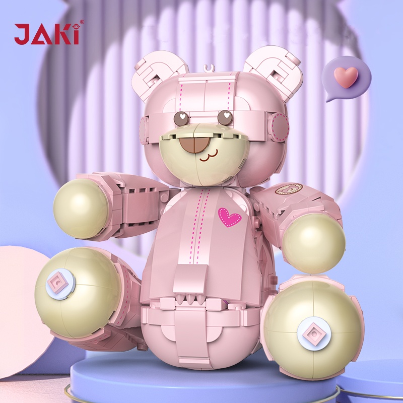 JAKI JK8133 Teddy Pink Bear 1 - WANGE Block