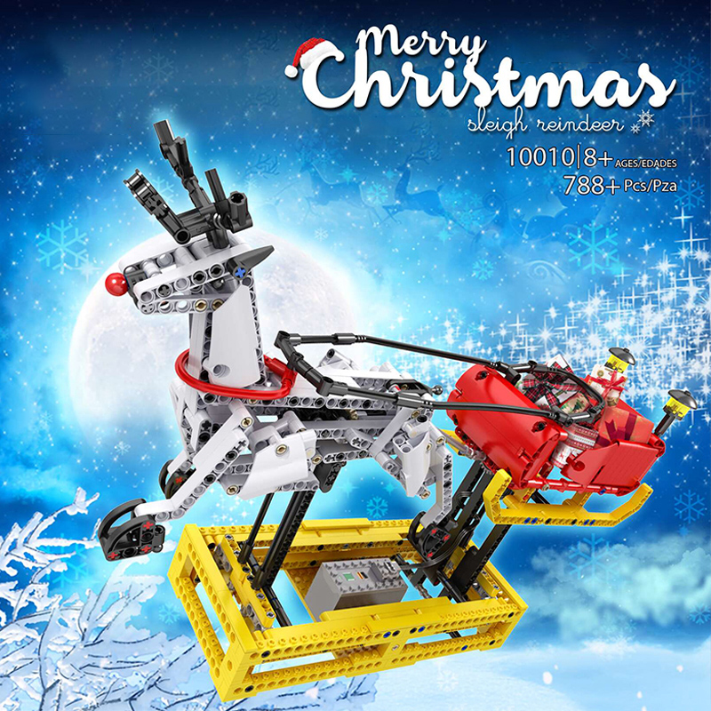 Mould King 10010 Christmas Santa Sleigh With Motor 1 - WANGE Block