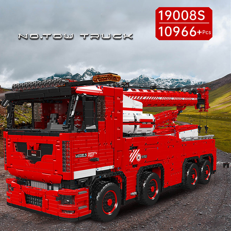 Mould King 19008S Tow Truck MKII With Motor 1 - WANGE Block