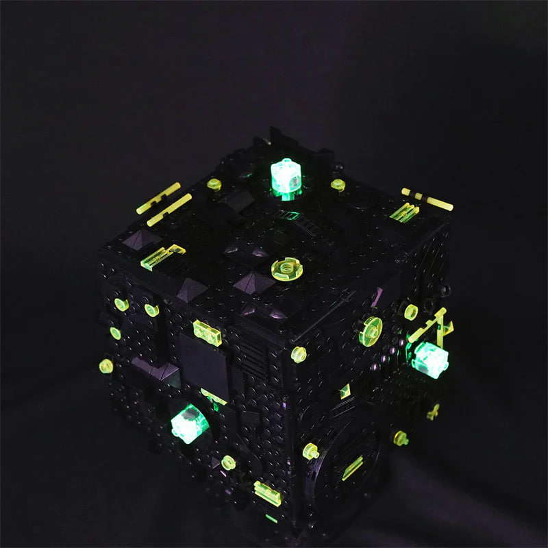 YOURBRICKS 60001 Star Trek Borg Cube with Lights 3 - WANGE Block
