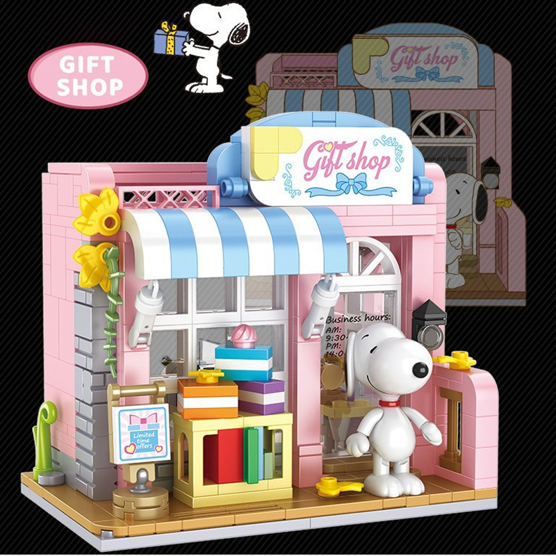 CACO S015 Peanuts Snoopy Gift Shop 1 - WANGE Block